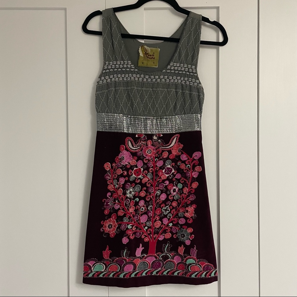 Unique velvet dress